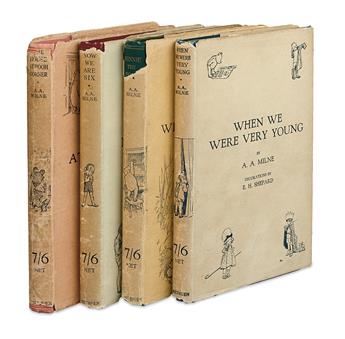 (CHILDRENS LITERATURE.) MILNE, A.A. A Complete set of the Christopher Robin Books.